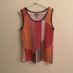 Lynne Ritchie Sz Medium Tank Swim bikini cover up